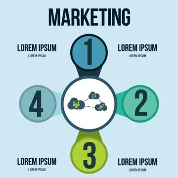 Infographic Presentation Illustrazione stock