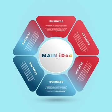 Infographic presents a segmented ring design with gradient color-coded slic.. 스톡 일러스트