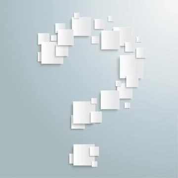 Infographic question rectangles Stock Illustration