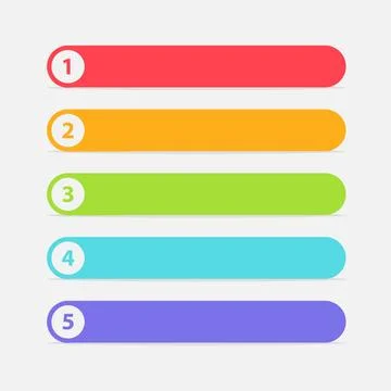 Infographic rank template arrow Stock Illustration