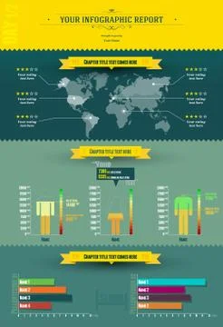 Infographic report | infogrpahic elements Stock Illustration