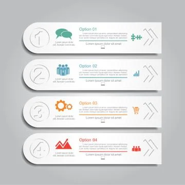 Infographic report template layout. Vector illustration Illustrazione stock