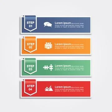 Infographic report template layout. Vector illustration Stock Illustration