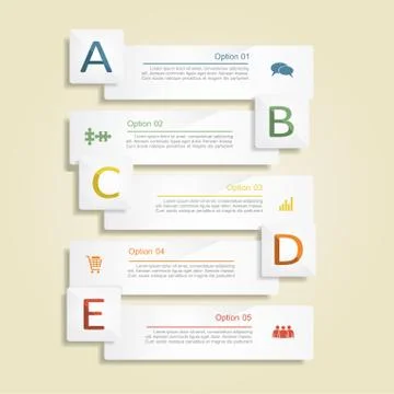 Infographic report template layout. Vector illustration Stock Illustration