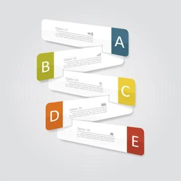 Infographic report template layout. Vector illustration Stock Illustration