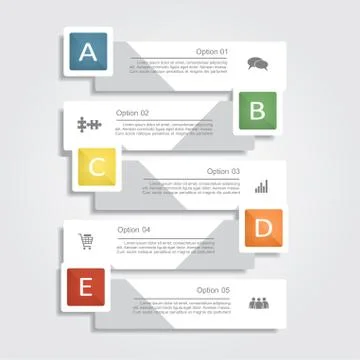 Infographic report template layout. Vector illustration Stock Illustration