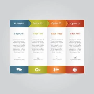 Infographic report template layout. Vector illustration Stock Illustration