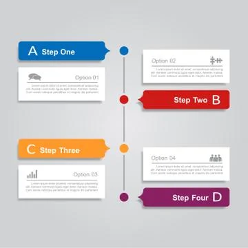 Infographic report template with place for data. Vector illustration Illustrazione stock