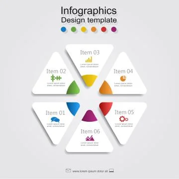 Infographic report template with place for data. Vector illustration Illustrazione stock