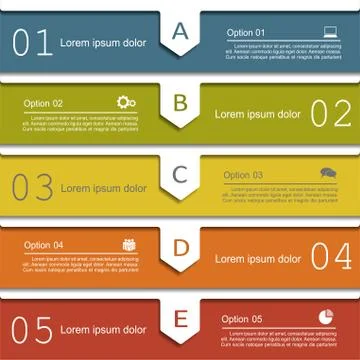 Infographic report template. Vector illustration Stock Illustration