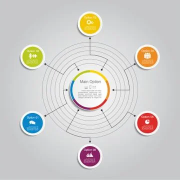 Infographic report template. Vector illustration Illustrazione stock
