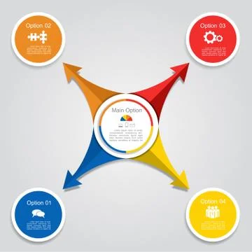 Infographic report template. Vector illustration Stock Illustration