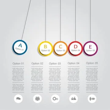 Infographic report template. Vector illustration Illustrazione stock