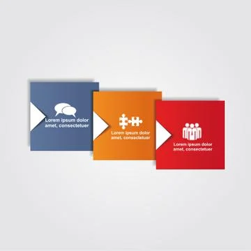 Infographic report template. Vector illustration Stock Illustration