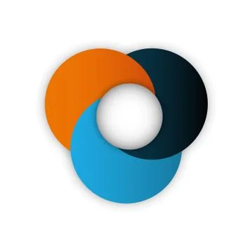 Infographic round multicolored data icon. Vector graphic Stock Illustration