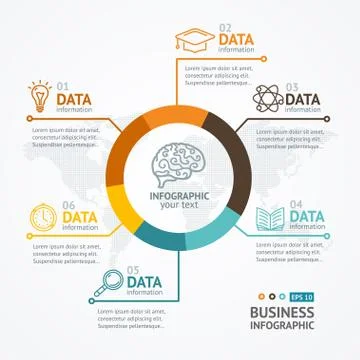Infographic Round . Vector Stock Illustration