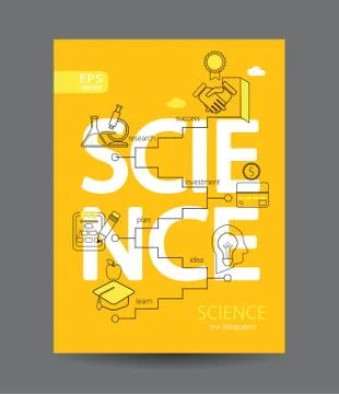 Infographic of science concept. Stock-Illustration