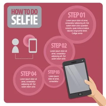 Infographic Of Selfie Stock Illustration