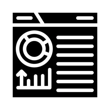 Infographic seo optimization glyph icon vector illustration イラスト素材