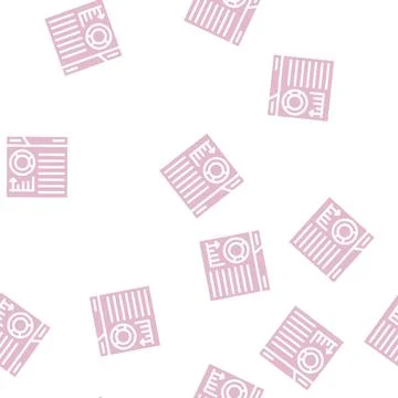 Infographic seo optimization glyph vector seamless pattern Stock Illustration