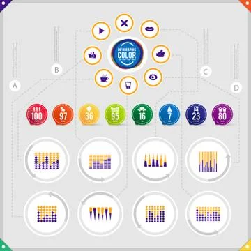 Infographic set icon Stock Illustration