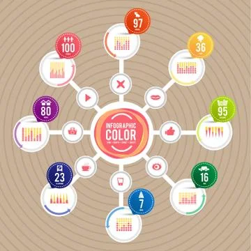 Infographic set icon Stock Illustration