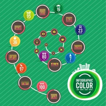 Infographic set icon Stock Illustration