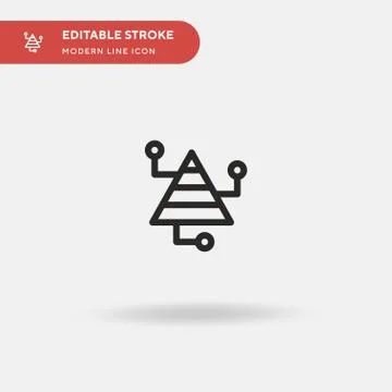 Infographic Simple vector icon. Illustration symbol design template for web m Stock Illustration