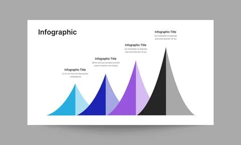 Infographic Slide Presentation Template Data Visualization Design Stock Illustration