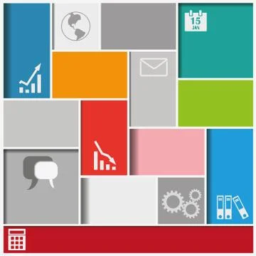Infographic squares background Stock Illustration