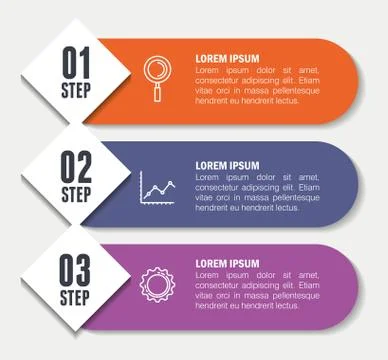 Infographic statistics with business elements Stockillustratie