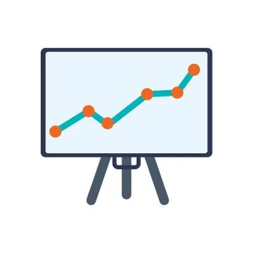 Infographic table data information icon. Vector graphic Stock Illustration