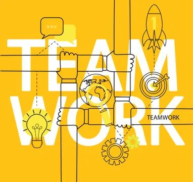 Infographic of teamwork concept. Stock-Illustration