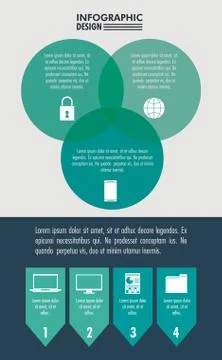 Infographic technology design イラスト素材