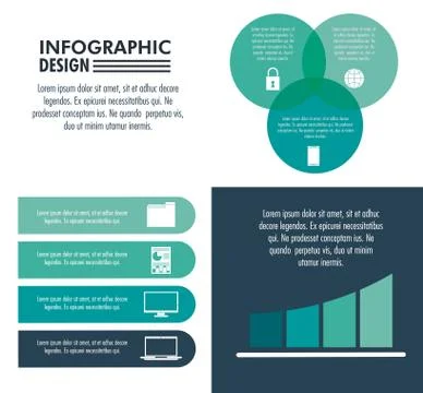 Infographic technology design イラスト素材
