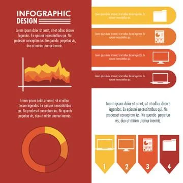 Infographic technology design Stock Illustration