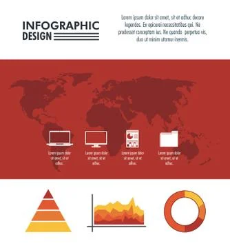 Infographic technology design イラスト素材