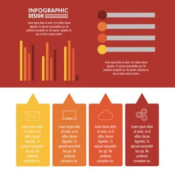 Infographic technology design Stock Illustration