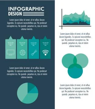Infographic technology design Stock Illustration