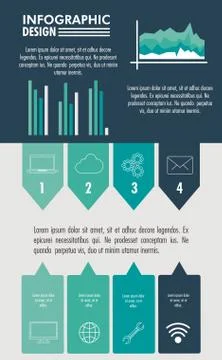 Infographic technology design イラスト素材