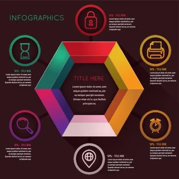 Infographic of technology Stock Illustration