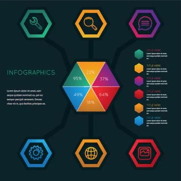 Infographic of technology Stock Illustration