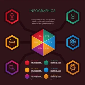 Infographic of technology Stock Illustration