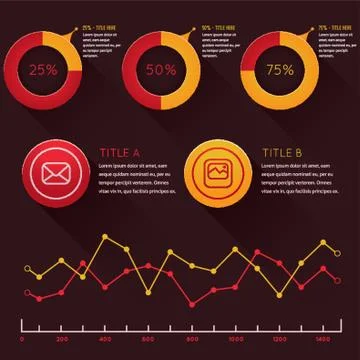 Infographic of technology Stock Illustration