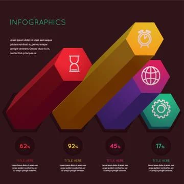Infographic of technology Stock Illustration