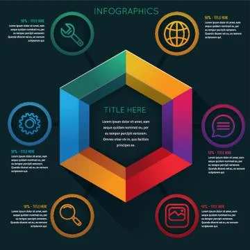 Infographic of technology Stock Illustration