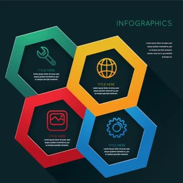 Infographic of technology 스톡 일러스트