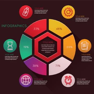 Infographic of technology Stock Illustration