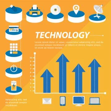 Infographic Of Technology Stock Illustration