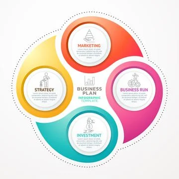 Infographic template background Stock Illustration